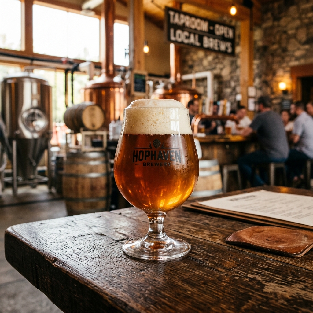 Verre de bière artisanale